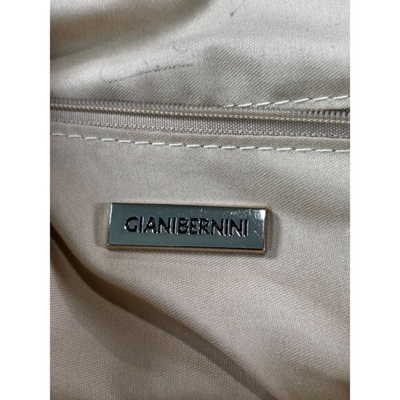 Giani Bernini Leather & Fabric Multi-Color Diamond Pattern Satchel Bag - Picture 4 of 7